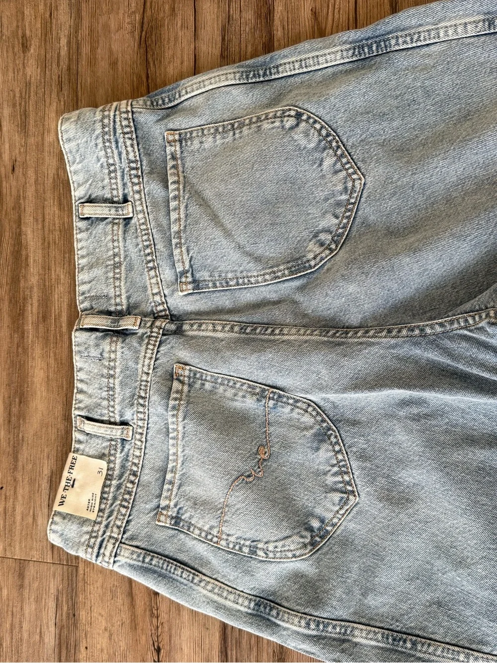 NWT Free People Aster High Rise Straight Leg Jeans